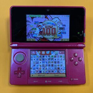 Dark Pink Nintendo 3DS + 128GB Full Included - Lots of Games (2000+) NDS 2DS